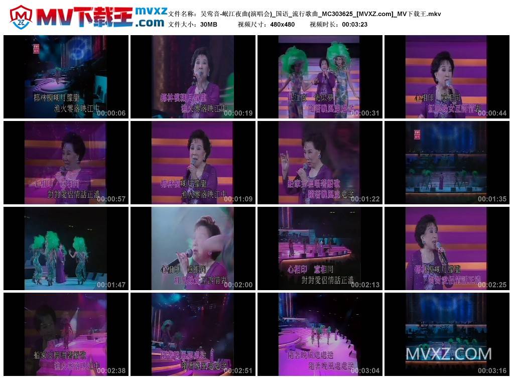 吴莺音-岷江夜曲(演唱会)_国语_流行歌曲_MC303625